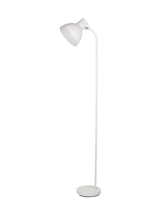 Rabalux Derek Floor Lamp H160xW30cm. with Socket for Bulb E27 White