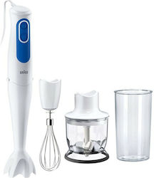 Braun MultiQuick 3 MQ3025WH Spaghetti Hand Blender with Plastic Rod 700W White