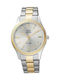 Q&Q Men's Watch 40mm Battery with Silver Metal Bracelet