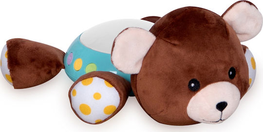 Lorelli Sleep Toy Night Light Bear made of Fabric with Music, Light, and Sounds for 0++ Months