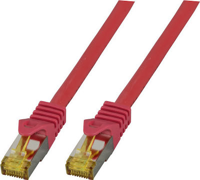 EFB S/FTP Cat.6a Ethernet Network Cable 5m Red 1pcs