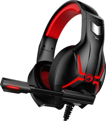 Marvo HG8928 Peste ureche Casti de gaming cu conexiun 2x3,5mm / 3,5mm Roșu