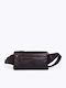 Leather Waist Bag Brown