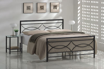 Monica Κρεβάτι Υπέρδιπλο Μεταλλικό / Με Τάβλες 160x200cm