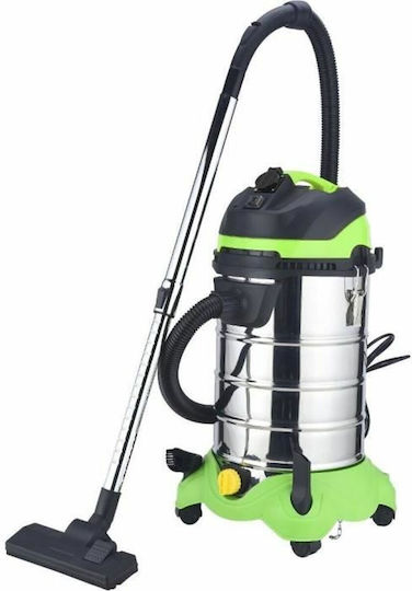 Fieldmann FDU 201432-E Σκούπα Υγρών / Στερεών 1400W με Ανοξείδωτο Κάδο 30lt