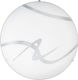 Rabalux Soley Κλασική Γυάλινη Πλαφονιέρα Οροφής με Ντουί E27 σε Λευκό χρώμα 41.5cm