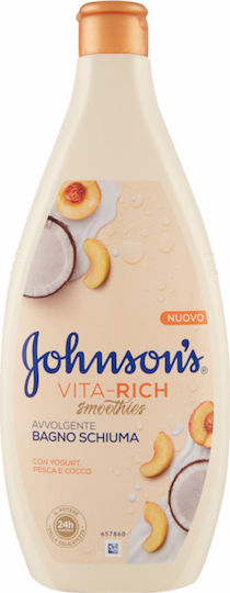 Johnson & Johnson Vita-Rich Cremiges Schaumbad & Duft Joghurt, Pfirsich & Kokosnuss 750ml