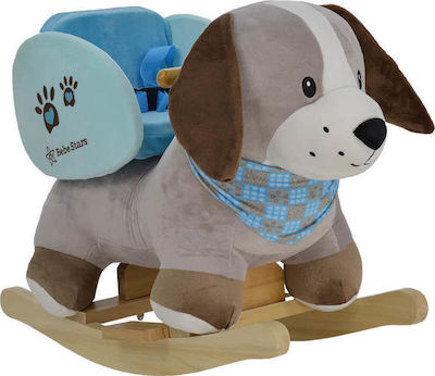 Bebe Stars Schaukelspielzeug Hund für 7++ Monate mit Geräuschen Gray