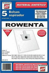 Tecnhogar 915519 Vacuum Cleaner Bags 5pcs Compatible with Rowenta Vacuum Cleaners