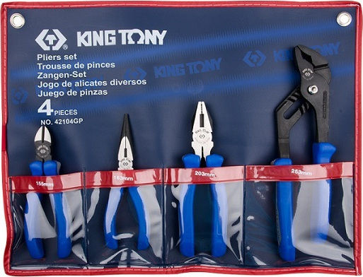 King Tony Pliers set Straight 4pcs