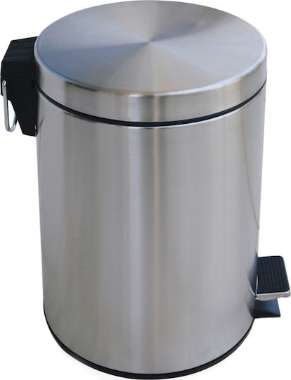 Dimitracas Rainbow 05375.001 Inox Bathroom Basket Soft Close 7lt Silver