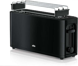Braun HT3110 Φρυγανιέρα 2 Θέσεων 1000W Μαύρη