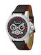 Guardo Watch Battery with Black Leather Strap 111776