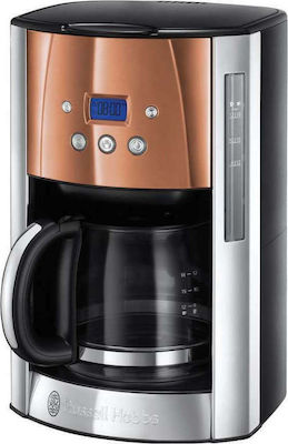 Russell Hobbs Luna Programmable Filter Coffee Machine 1000W Copper