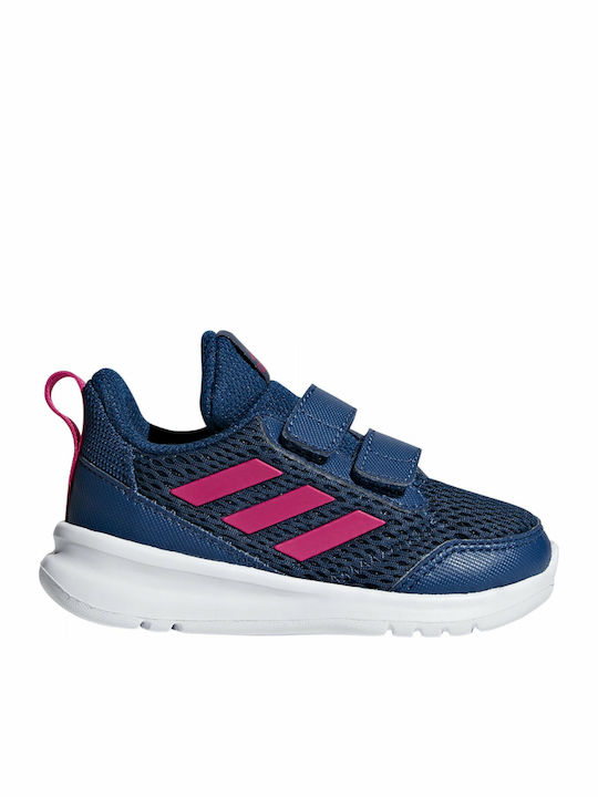 Altarun Altarun Kids Sports Shoes Running with Hoop & Loop Closure Navy Blue
