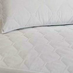 Borea Super-Double Quilted Mattress Cover Fitted Καπιτονέ White 019803071053 160x200cm