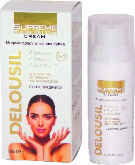 Delousil Supreme Skin Glow Cremă Hidratantă de Zi pentru Față cu Vitamina C 50ml