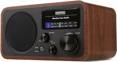 Daewoo DRP-134 Tabletop Radio Electric Brown