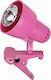Rabalux Clip Office Lamp for Socket E14 and Clip in Pink Color
