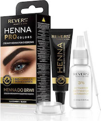 Revers Cosmetics Pro Colors Σετ Περιποίησης Φρυδιών Black
