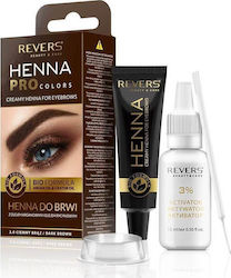 Revers Cosmetics Pro Colors Σετ Περιποίησης Φρυδιών Dark Brown
