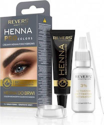 Revers Cosmetics Pro Colors Σετ Περιποίησης Φρυδιών Graphite Grey