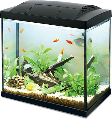 Hailea K-45 Fish Aquarium Capacity 45lt with Lighting, Filter and 44.5x29x44.7cm. Black