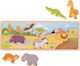 Big Jigs Ζωάκι Magnetic Board Jungle Animals από Ξύλο για 24+ Μηνών