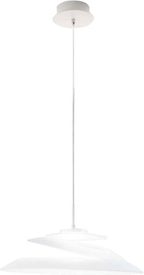 Fabas Luce Aragon Pendant Light White 53x200cm