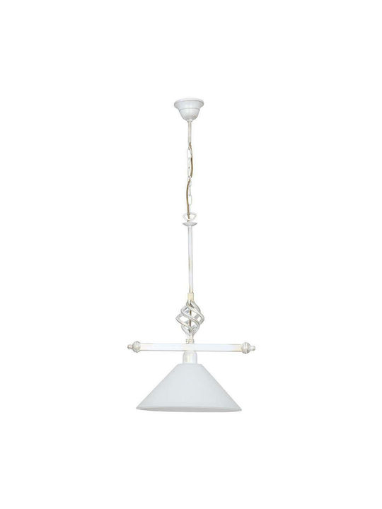 Nowodvorski Cora Hängende Deckenleuchte Einfaches Licht Glocke für Fassung E27 Weiß