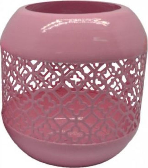Ankor Laterne Metallisch Rosa 11x11x11cm 1Stück