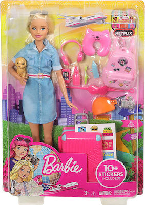 Barbie Dreamhouse Adventures Έτοιμη για Ταξίδι Doll Set for 3++ Years