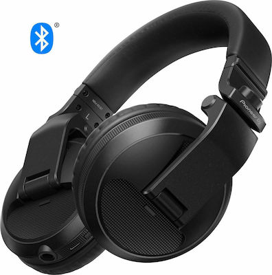 Pioneer HDJ-X5BT Ασύρματα/Ενσύρματα Over Ear DJ Ακουστικά με 20 ώρες Λειτουργίας Μαύρα