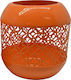 Ankor Metallic Lantern Orange 11x