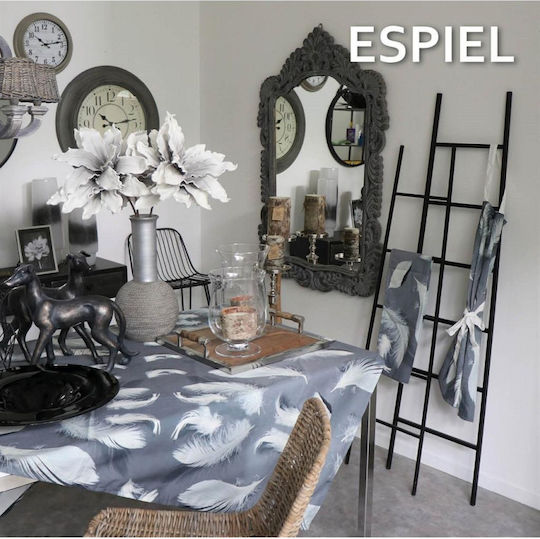 Espiel Oglindă de Perete De Corp Întreg cu Gri Ramă din Lemn 122x81cm 1buc