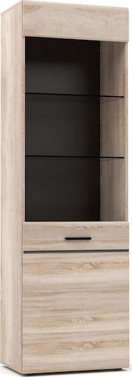 Solo Βιτρίνα Σαλονιού από MDF με Τζάμι Sonoma / Wenge 60x41x197cm Solo Βιτρίνα Σαλονιού από MDF με Τζάμι Sonoma / Wenge 60x41x197cm