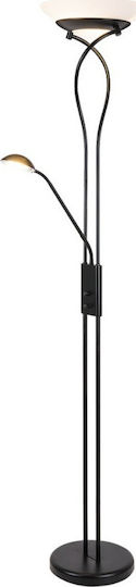 Rabalux Gamma Trend Floor Lamp Y174xH32cm with Lamp Bulb Base E27 Matte Black