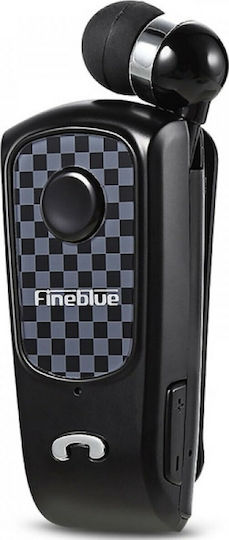 Fineblue F Plus In-ear Bluetooth Handsfree Ακουστικό Πέτου Μαύρο