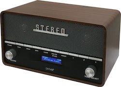 Denver DAB-36 Tabletop Radio Electric / Battery DAB+ with Bluetooth Brown