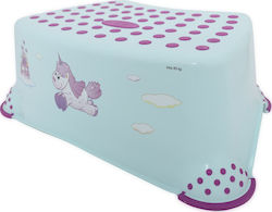 Lorelli Single Kids Step Stool Unicorn Light Blue