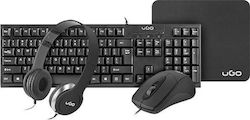 uGo UHD-1136 Keyboard & Mouse Set with US Layout