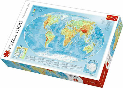 Physical Map of the World Puzzle 2D 1000 Pieces