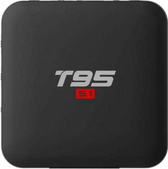 Sunvell TV Box T95 S1 4K UHD with WiFi USB 2.0 2GB RAM and 16GB Storage Space with Operating System Android 7.1