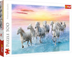 Galloping White Horses Puzzle 2D 500 Bucăți