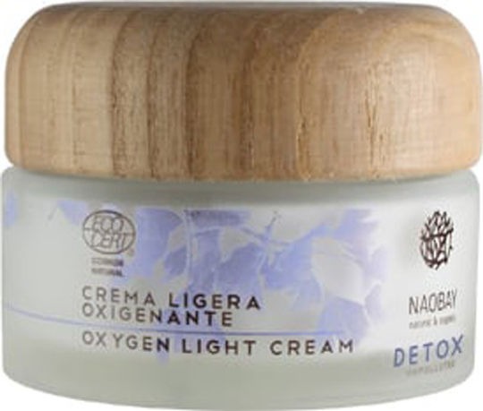 Naobay Natural & Organic Detox Oxygen Light Κρέμα Προσώπου Ημέρας για Ενυδάτωση & Ανάπλαση με Aloe Vera 50ml