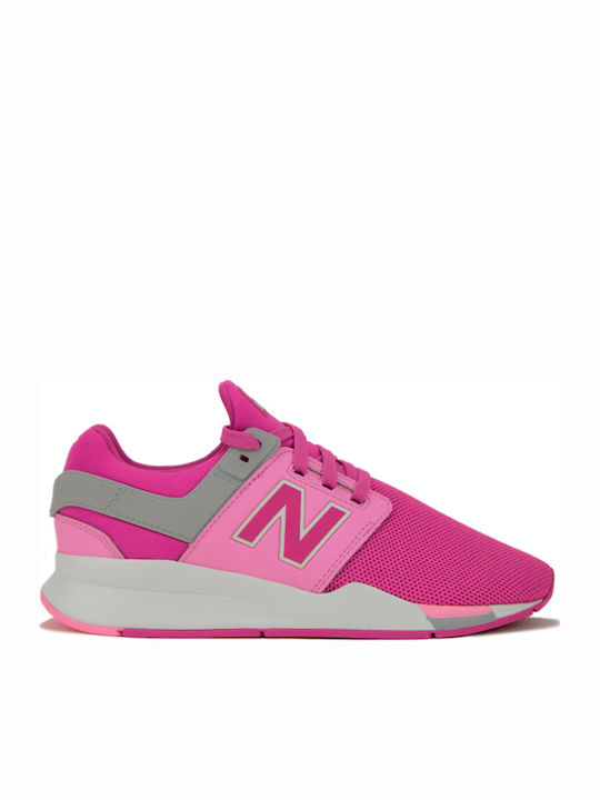 Kids Sports Shoes Running with Laces Fuchsia