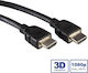 Value HDMI Кабел High Speed HDMI 1.4 High Speed 1080p 120Hz HDMI Мъжки - HDMI Мъжки 15м Черен