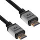Akyga HDMI 2.0 Premium High Speed 4K 60Hz HDR Geflochtenes HDMI-Stecker - HDMI-Stecker 3m Schwarz