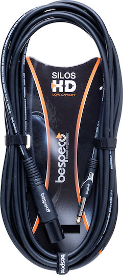 Bespeco XLR male to 6.3mm male 4.5m Cable (HDSM450)