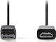 Nedis Cable DisplayPort male - HDMI male 1m (CCGP37100BK10)